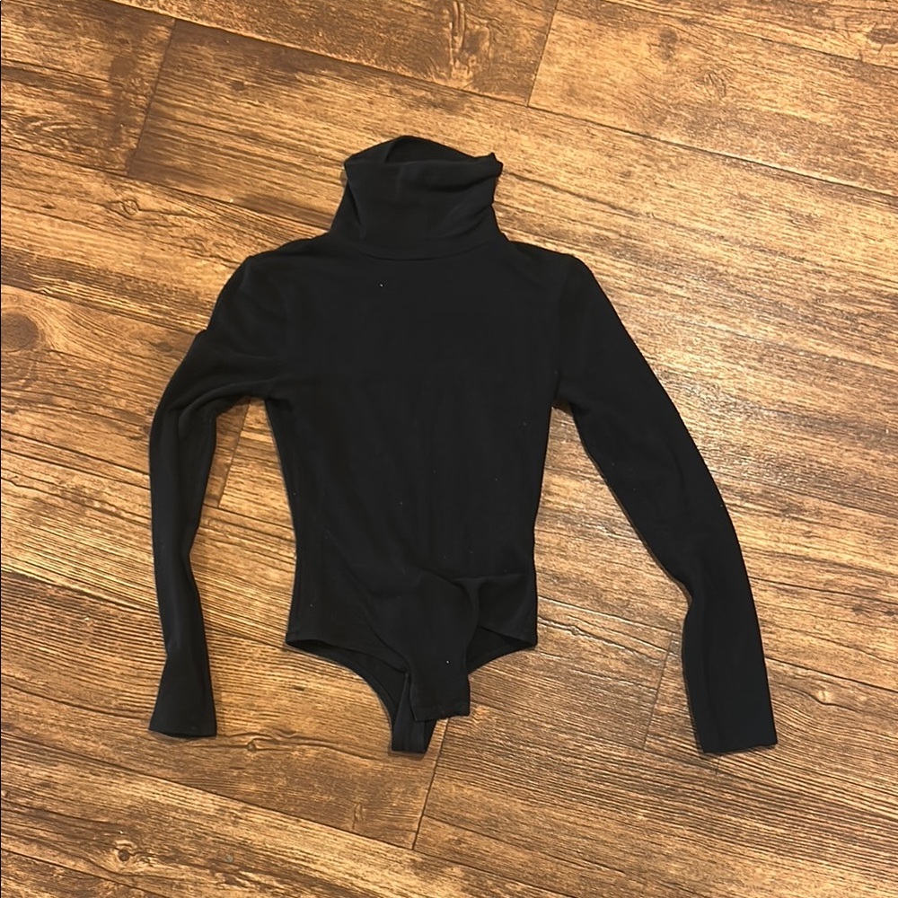 Madewell Charcoal Turtleneck Bodysuit